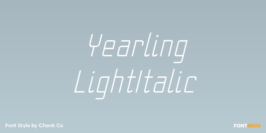 Yearling LightItalic Poster