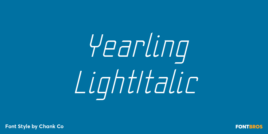 Yearling LightItalic Poster