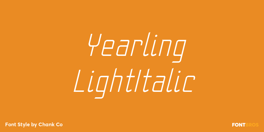 Yearling LightItalic Poster