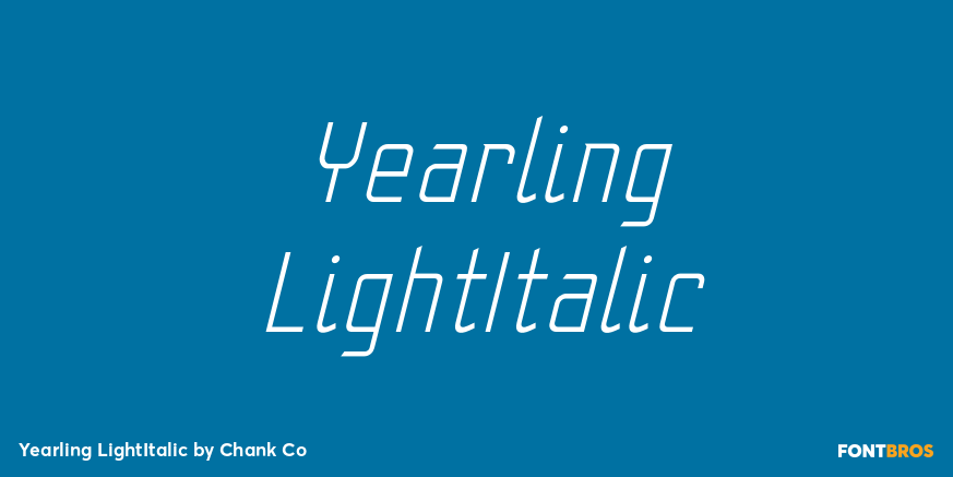 Yearling LightItalic Poster