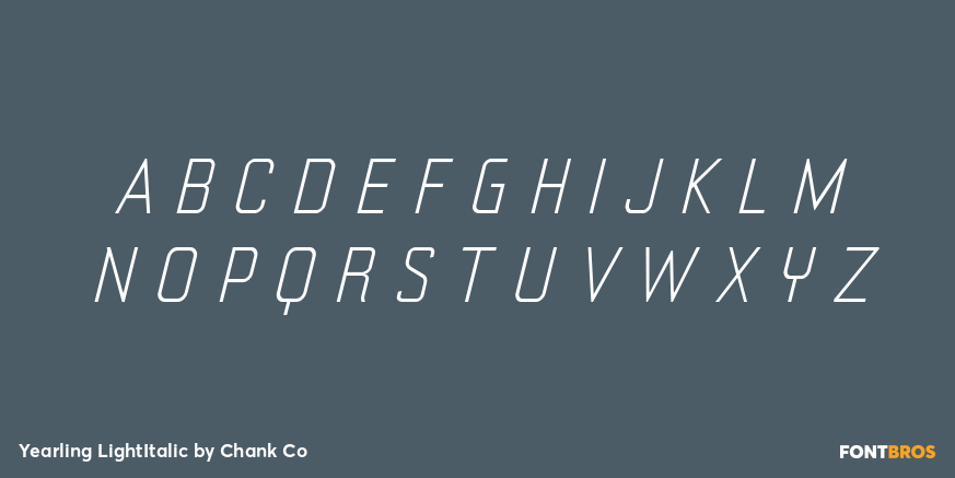 Yearling LightItalic Font Poster #2