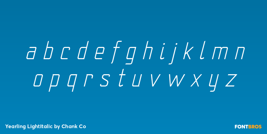 Yearling LightItalic Font Poster #3