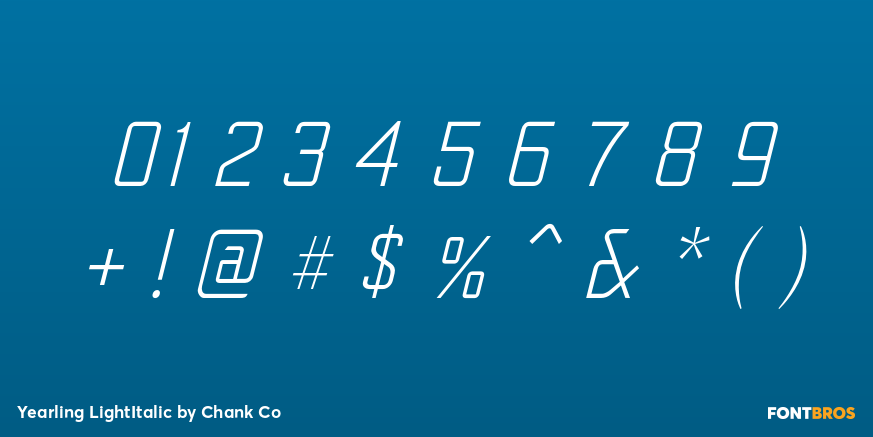 Yearling LightItalic Font Poster #4