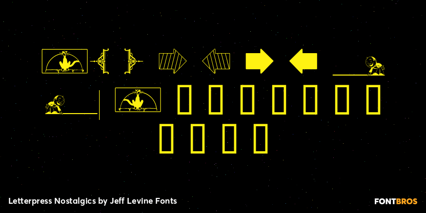 Letterpress Nostalgics Font Poster #4