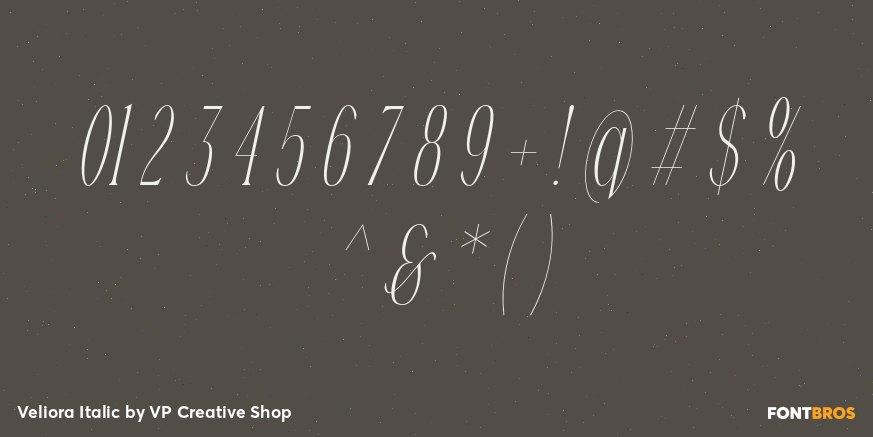 Veliora Italic Font Poster #4