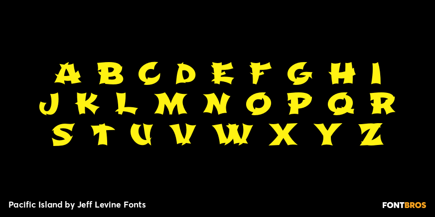 Pacific Island Font Poster #3