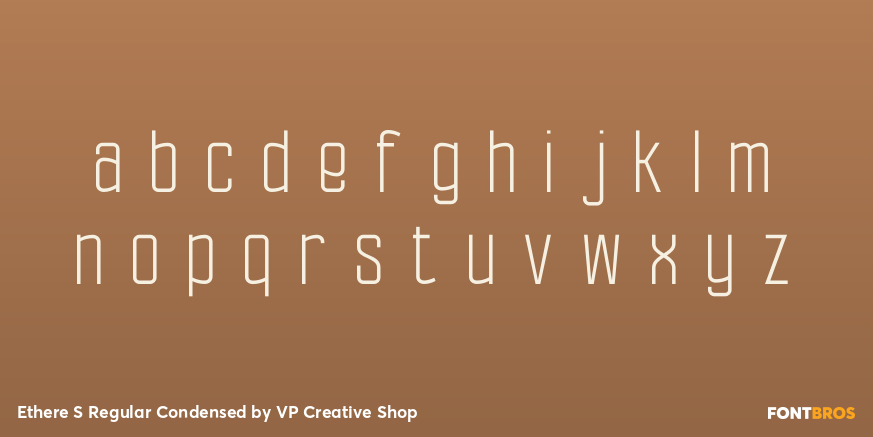 Ethere S Regular Condensed Font Poster #1