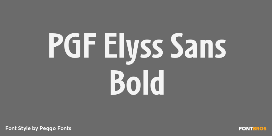 PGF Elyss Sans Bold Poster