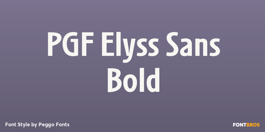 PGF Elyss Sans Bold Poster