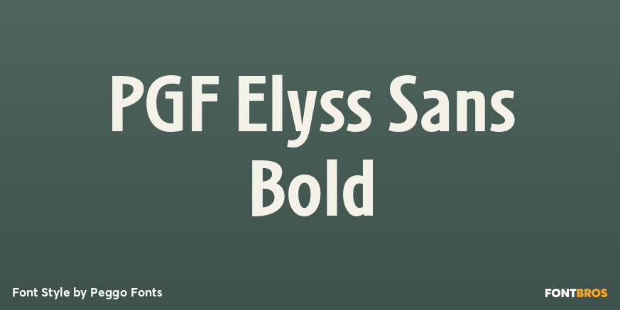 PGF Elyss Sans Bold Poster