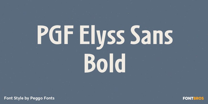 PGF Elyss Sans Bold Poster