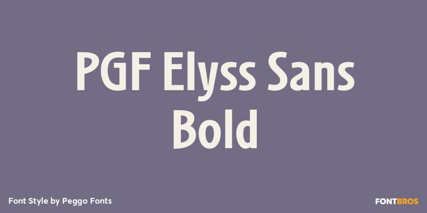 PGF Elyss Sans Bold Poster