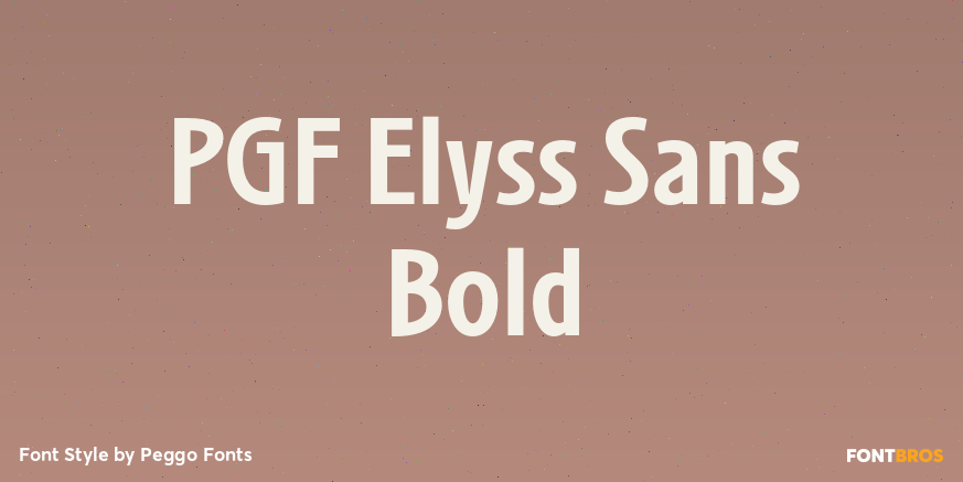 PGF Elyss Sans Bold Poster