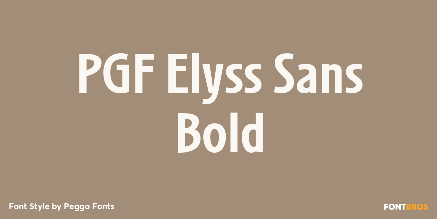 PGF Elyss Sans Bold Poster