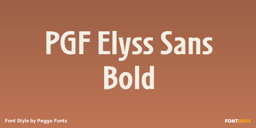 PGF Elyss Sans Bold Poster
