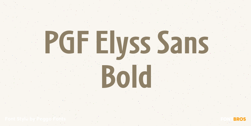 PGF Elyss Sans Bold Poster