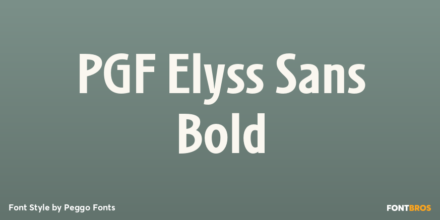 PGF Elyss Sans Bold Poster