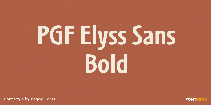 PGF Elyss Sans Bold Poster