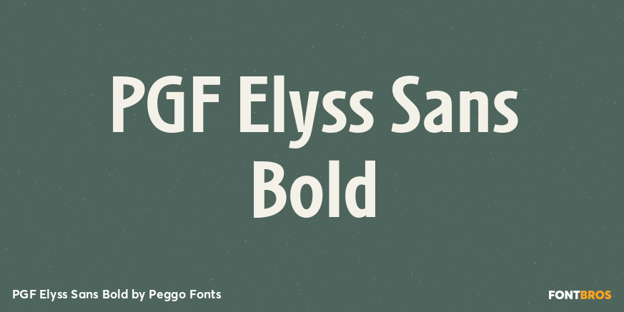 PGF Elyss Sans Bold Poster