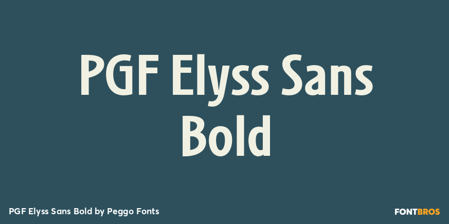 PGF Elyss Sans Bold Poster