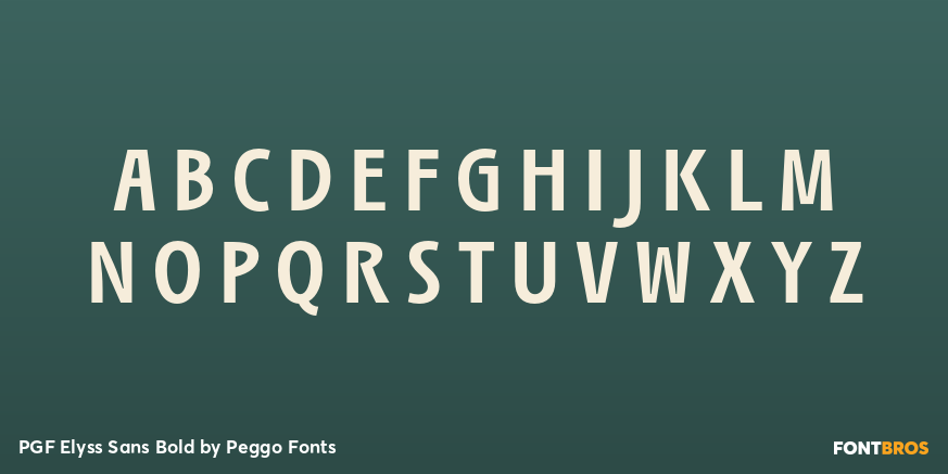 PGF Elyss Sans Bold Font Poster #2
