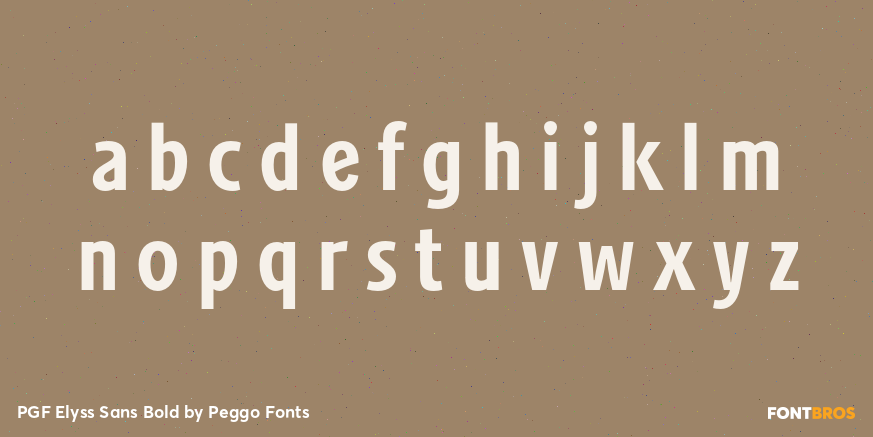PGF Elyss Sans Bold Font Poster #3