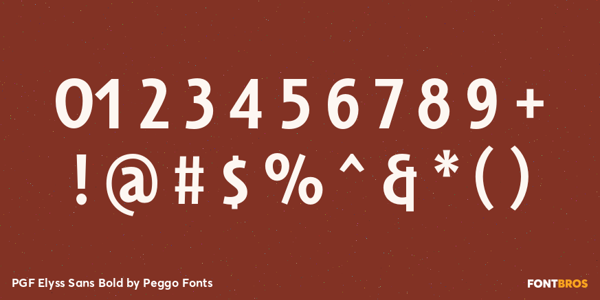 PGF Elyss Sans Bold Font Poster #4