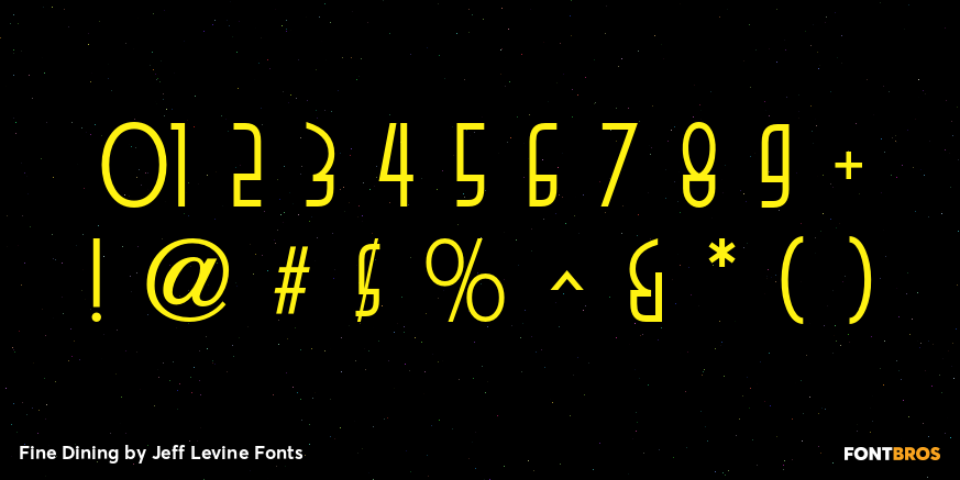 Fine Dining Font Poster #4
