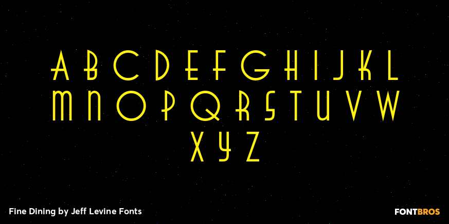 Fine Dining Font Poster #2