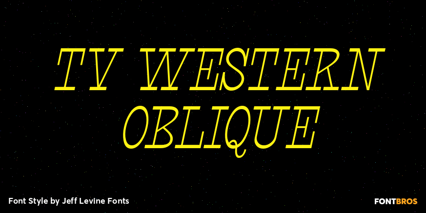 TV Western Oblique Poster