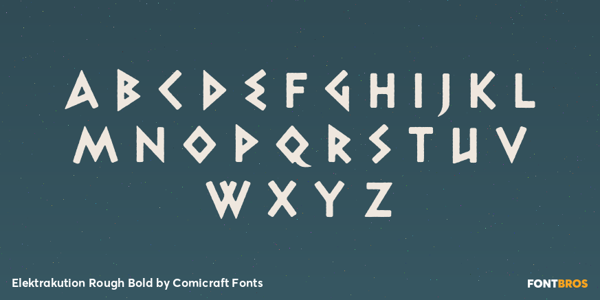 Elektrakution Rough Bold Font Poster #2