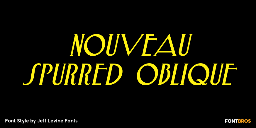 Nouveau Spurred Oblique Poster