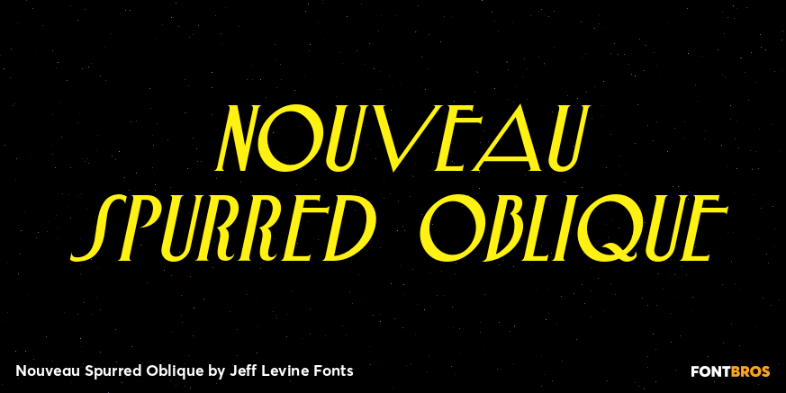 Nouveau Spurred Oblique Poster