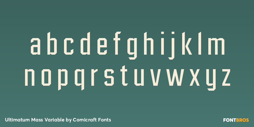 Ultimatum Mass Variable Font Poster #3