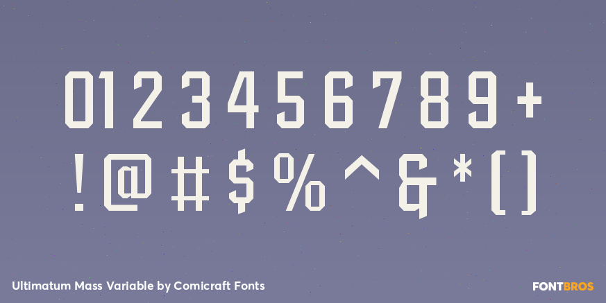 Ultimatum Mass Variable Font Poster #4