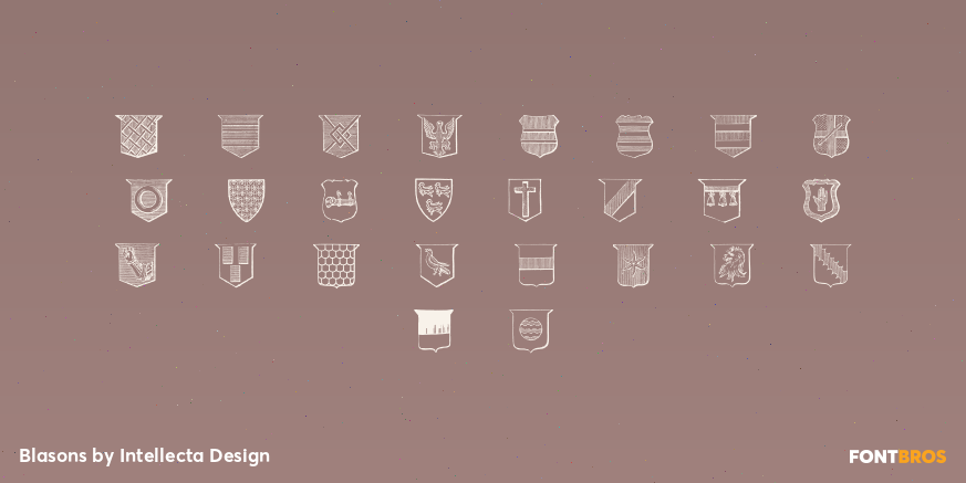 Blasons Font Poster #1