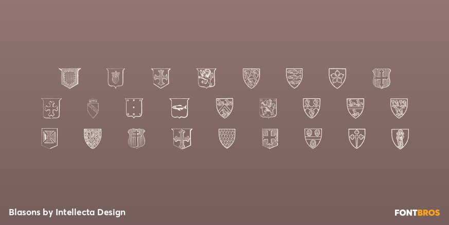Blasons Font Poster #1