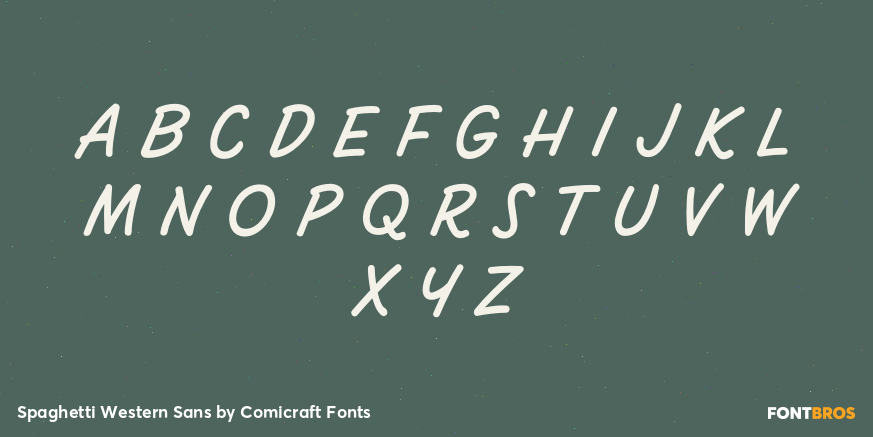 Spaghetti Western Sans Font Poster #2