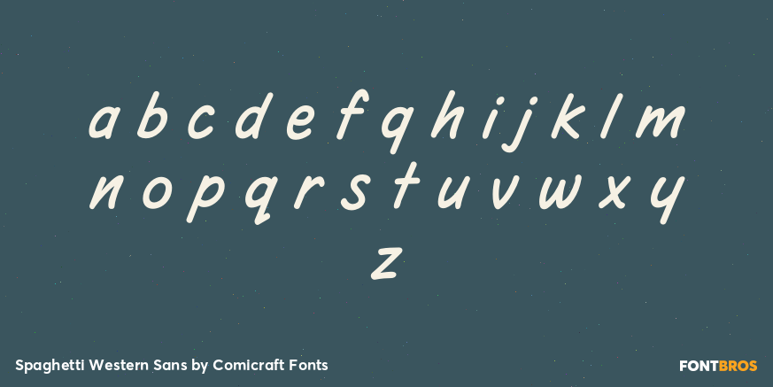 Spaghetti Western Sans Font Poster #3