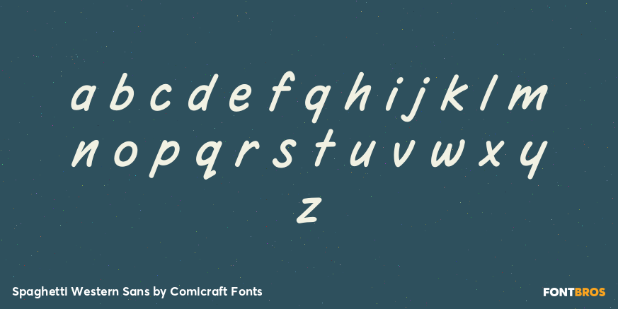 Spaghetti Western Sans Font Poster #1