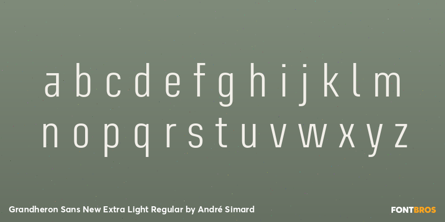 Grandheron Sans New Extra Light Regular Font Poster #3