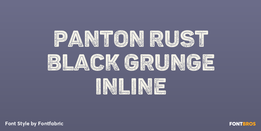 Panton Rust Black Grunge Inline Poster