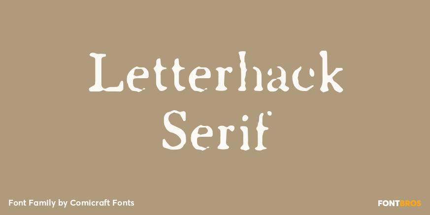 Letterhack Serif Font Poster