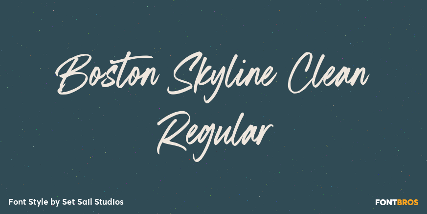 Boston Skyline Clean Regular Font Poster #1