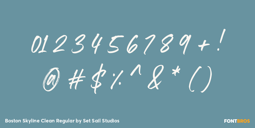 Boston Skyline Clean Regular Font Poster #1