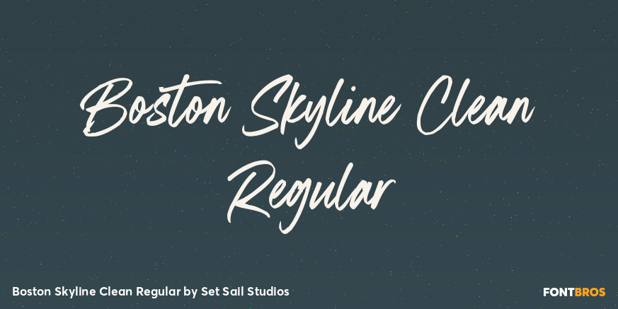 Boston Skyline Clean Regular Poster