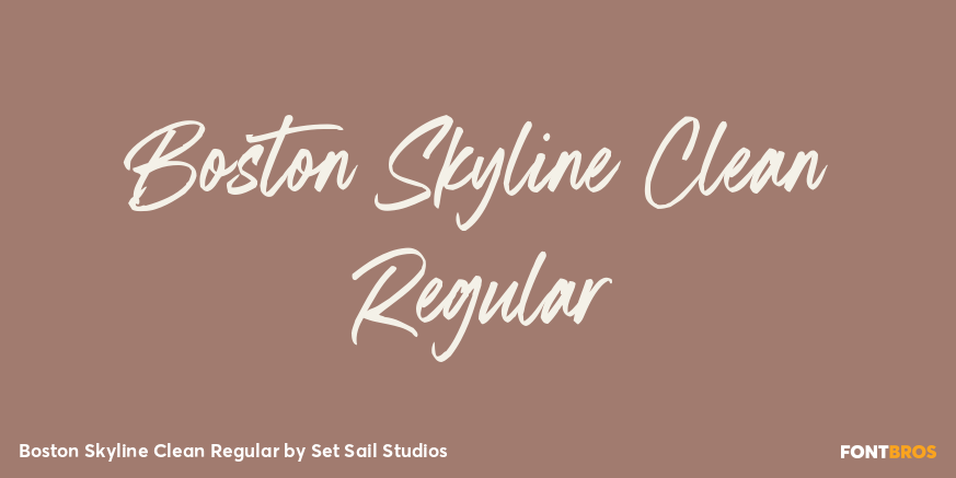 Boston Skyline Clean Regular Poster