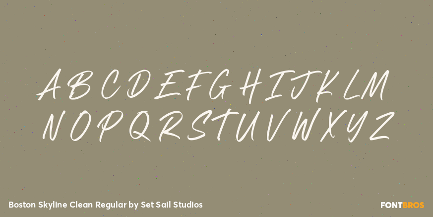 Boston Skyline Clean Regular Font Poster #1