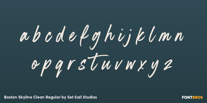 Boston Skyline Clean Regular Font Poster #1