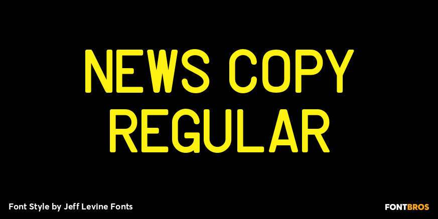 News Copy Regular Font Poster #1